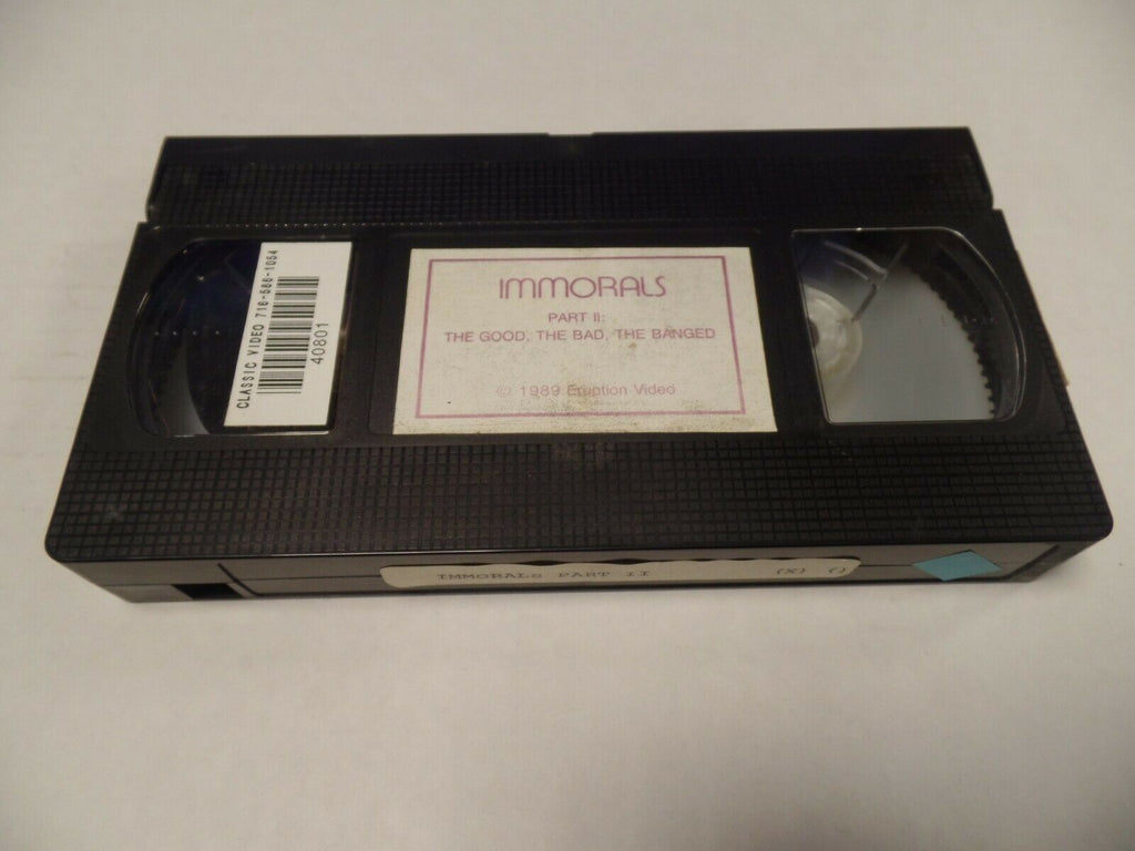 Immorals Part 2 The Good The Bad & The Banged 1989 Adult VHS 030419AMP3