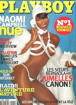 Playboy French Over-Sized Magazine Naomi Campbell April 2000 060418lm-ep