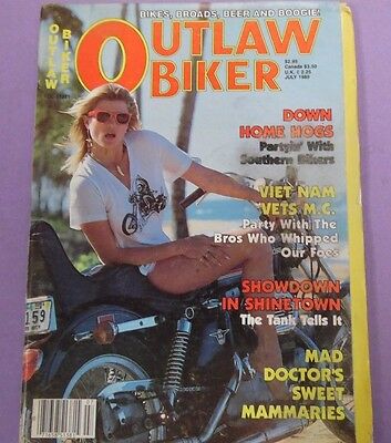 Outlaw Biker Magazine Down Home Hogs July 1985 022813lm-epa