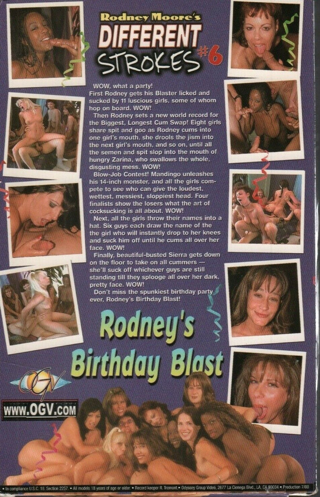 Different Strokes #6 Rodney's Birthday Blast Adult VHS 071119AMP3