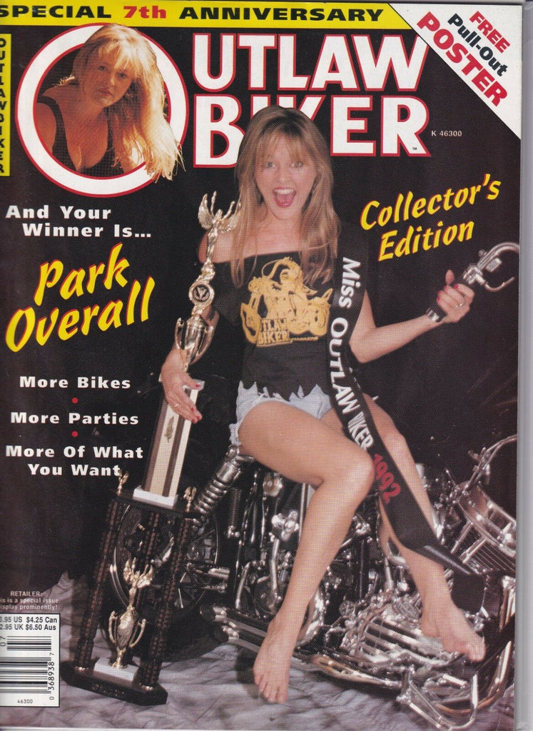 Outlaw Biker Magazine Park Overall Collector Edition June/July 1992 020419REP