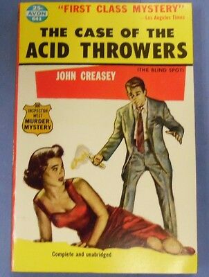 Case Of The Acid Throwers Novel by John Creasey 061317lm-ep
