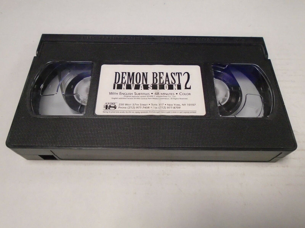 Demon Beast Invasion 2 1990 English Subbed Anime 18 Adult VHS 040419AMP3