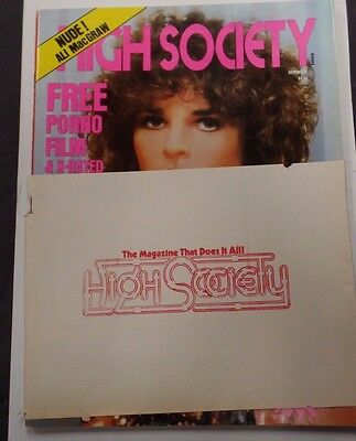 High Society Adult Magazine Al MacGraw December 1980 new 122915lm-ep