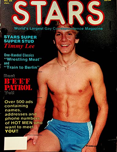 Stars Gay Magazine Cover Guy Timmy Lee #28 January 1984