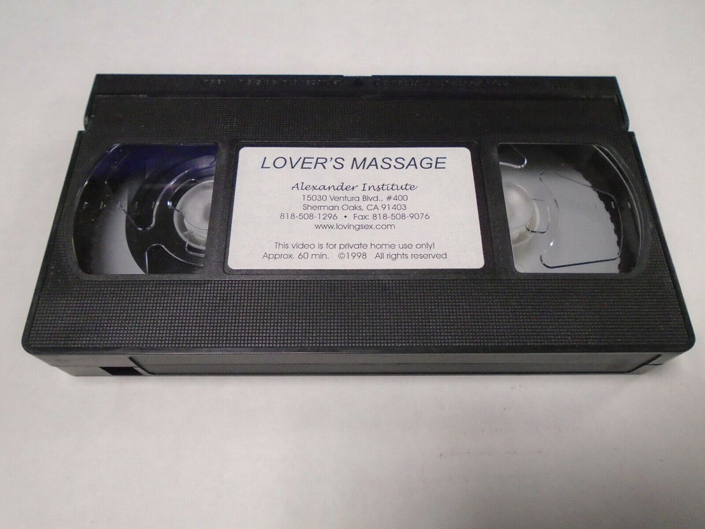Lover's Massage Alexander Institute 1998 Adult VHS 040219AMP