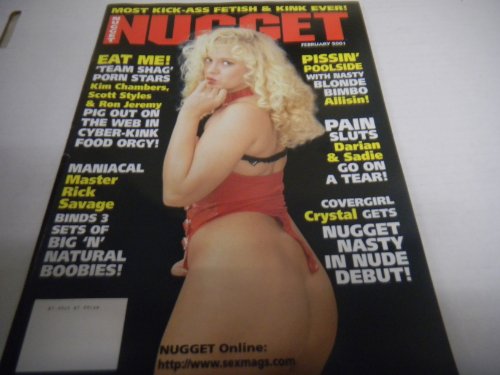 Nugget Men's Magazine "Kim Chambers" "Crystal" February 2001