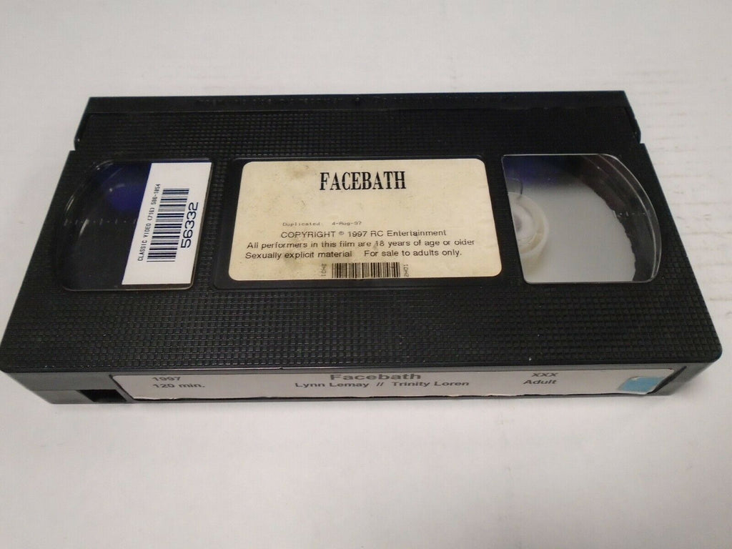 Facebath Lyyn LeMay Trinity Loren 1997 120mins Adult VHS 022519AMP3
