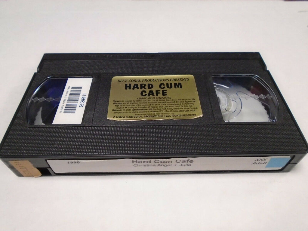 Hard Cum Cafe Blue Coral Productions Christina Angel 1996 Adult VHS 011019AMP