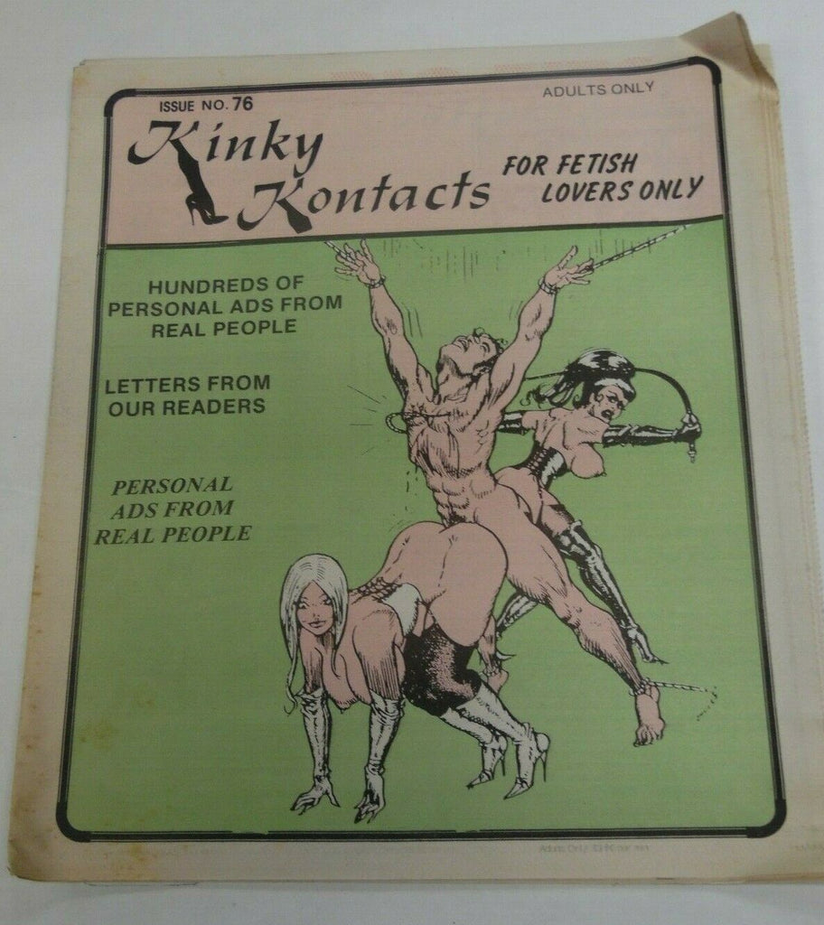 Kinky Contacts Fetish Newspaper #76 1990's 120919lm-ep