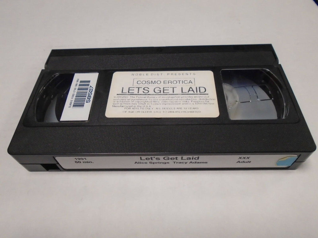 Let's Get Laid Alice Springs Tracy Adams 1991 60mins Adult VHS 012319AMP2