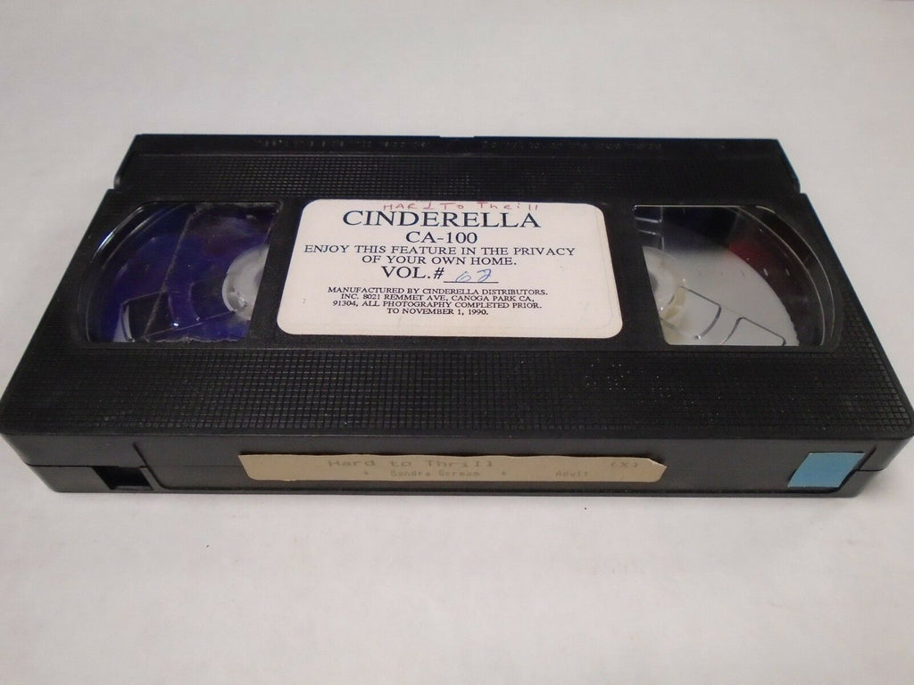 Cinderella Vol 62 Hard to Thrill Sandra Scream Adult VHS 011019AMP