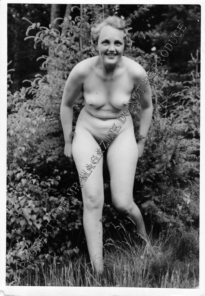 Adult Vintage 1950s B&W Photo 4x6 Beautiful Blonde Nude Sexy Nice Body 287FE