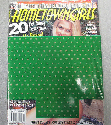 Hometown Girls Adult Magazine Bobby August 2004 new/sealed 032115lm-ep