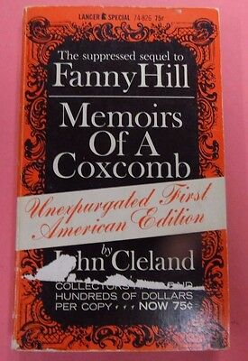 Memoirs Of a Coxcomb Novel by John Cleland 1963 102313lm-epa