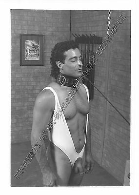 Adult 1990s B&W Photo 5x7 Bondage Man Bound Dominated by Woman Whipped 301MW