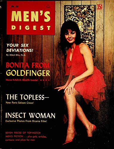 Men's Digest Vintage Magazine Bonita From Goldfinger - Nadja Regin #56 April 1965