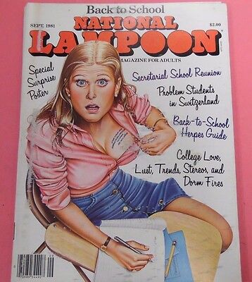 National Lampoon Magazine Back To School September 1981 051813lm-epa