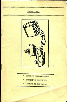 Capricans Classified Fetish Contact Digest #2 1960's 060118lm-ep2