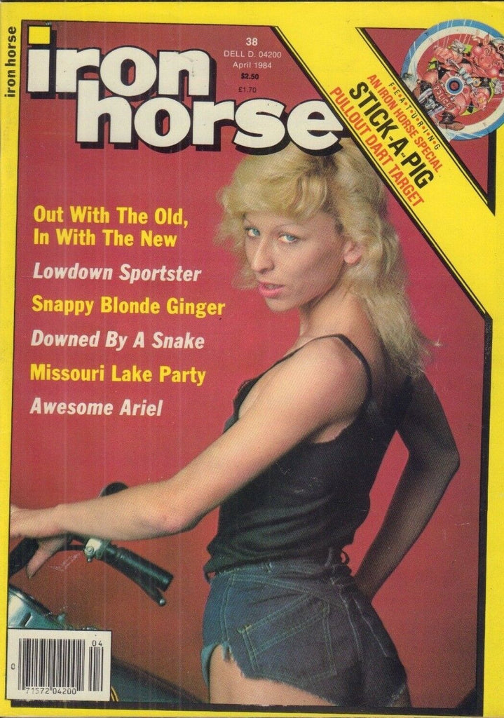 Iron Horse Adult Motorcycle Magazine Lowdown Sportster April 1984 051618REP