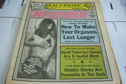 National Informer Adult Magazine "How to Make Your Orgasms Last Longer" Vol.28 #7 August 17, 1975