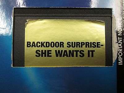 Backdoor Surprise She Wants It VG XXX Adult VHS 052715amp2