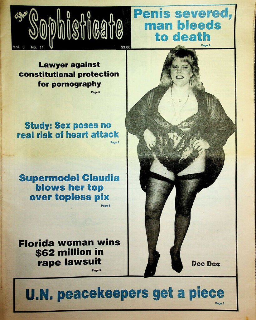 The Sophisticate Newspaper Dee Dee vol.5 #11 1980's 022120lm-ep2