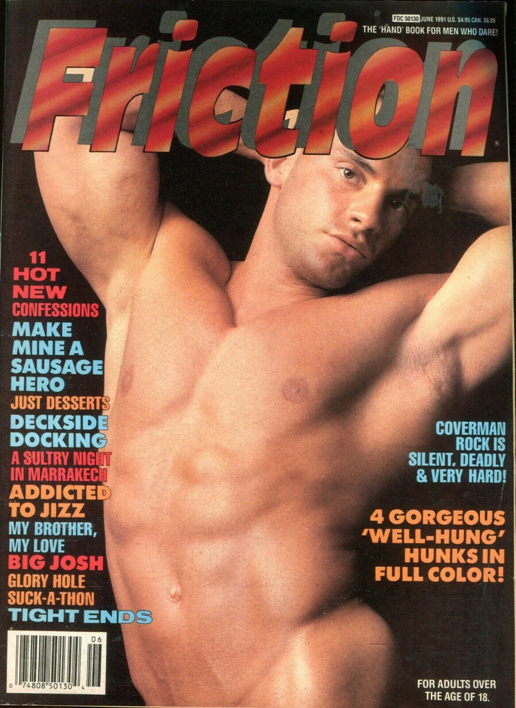 Friction Gay Magazine Cover Guy Rock is Hard! June 1991 082819lm-ep