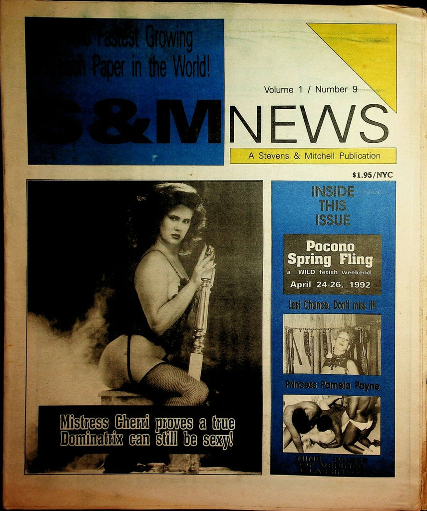 S & M News Newspaper Princess Pamela Payne vol.1 #9 1992 030320lm-ep