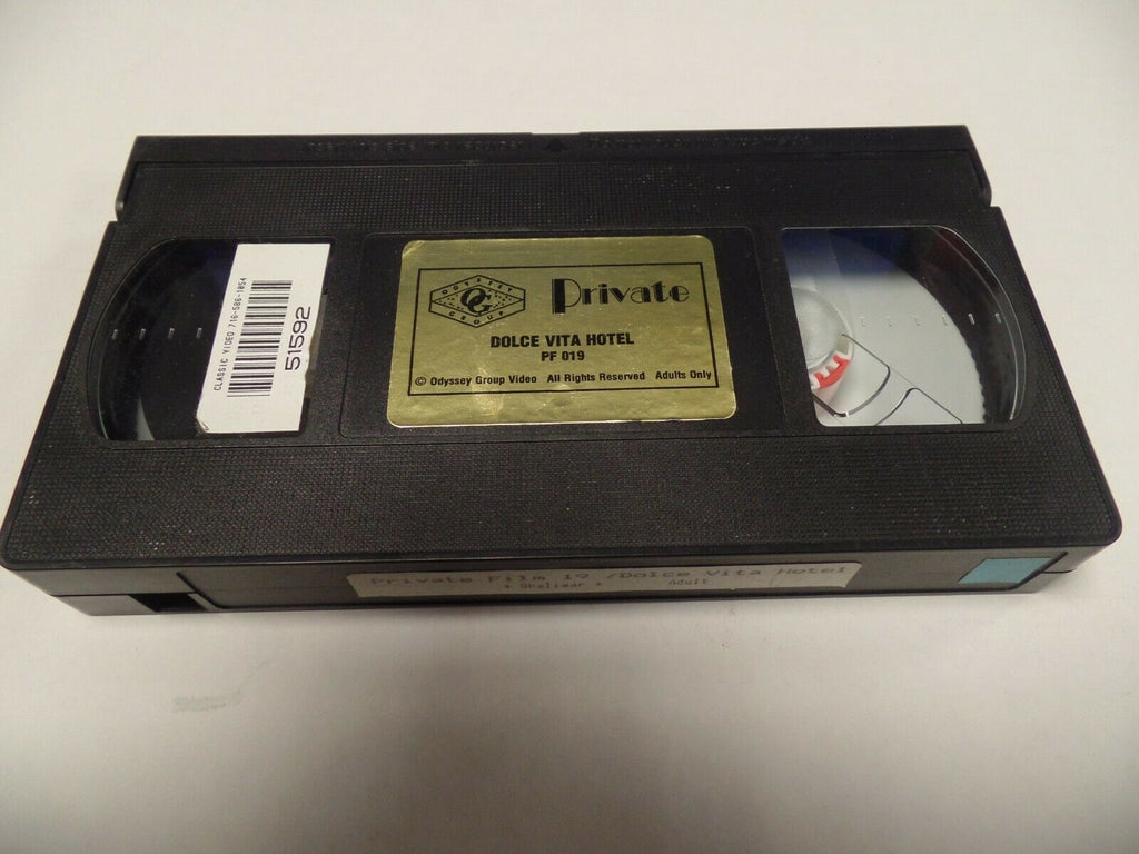 Private Film 19 Dolce Vita Hotel Shalimar Adult VHS 030119AMP