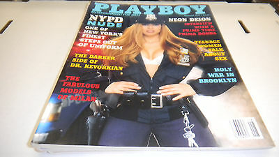 Playboy Busty Adult Magazine "NYPD NUDE" August 1994 032613lm-ep
