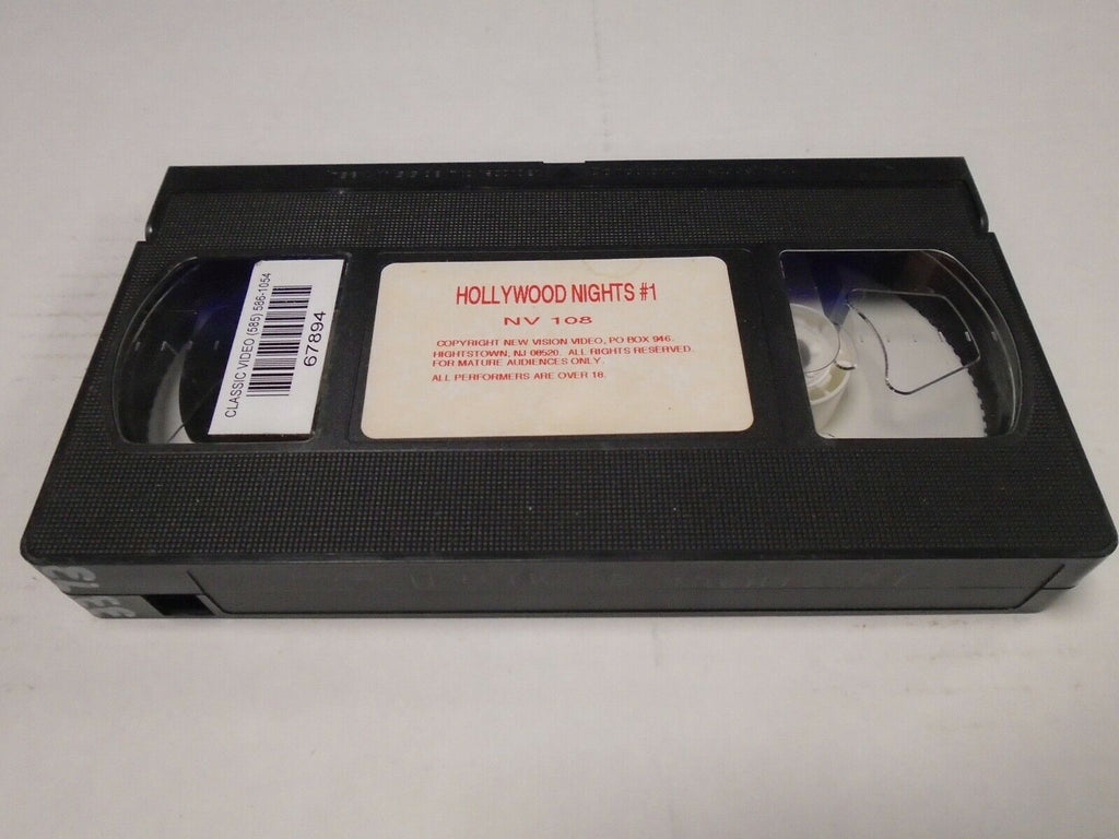 Hollywood Nights #1 New Vision Video Adult VHS 022619AMP2