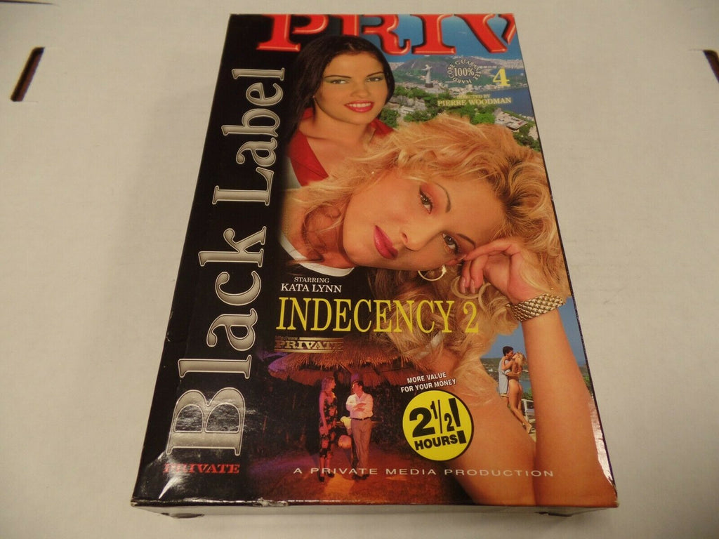 Indecency 2 Private Black Label Kata Lynn 2.5hrs Adult VHS 053119AMP