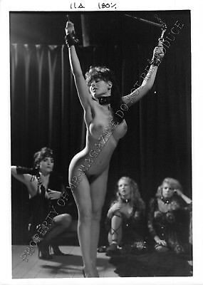 Adult Photo 1990s B&W 5x7 HOM Bondage Brunette Lesbian Bound & Dominated 125YF