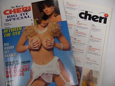 Lot of 2 Cheri Magazines Laura Lee 1980/1990 Readers Copy 101017lm-ep