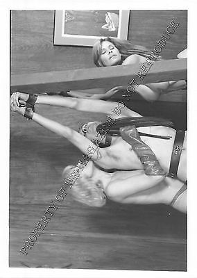 Adult 1990s B&W Photo 5x7 Bondage Ashley Renee & Man Bound & Flogged 100LK