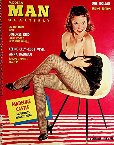 Modern Man Quarterly Magazine Covergirl Madeline Catle / Dolores Reed vol.11 spring 1958