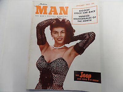 Modern Man Adult Magazine Barbara Nichols January 1953 ex 021316lm-ep