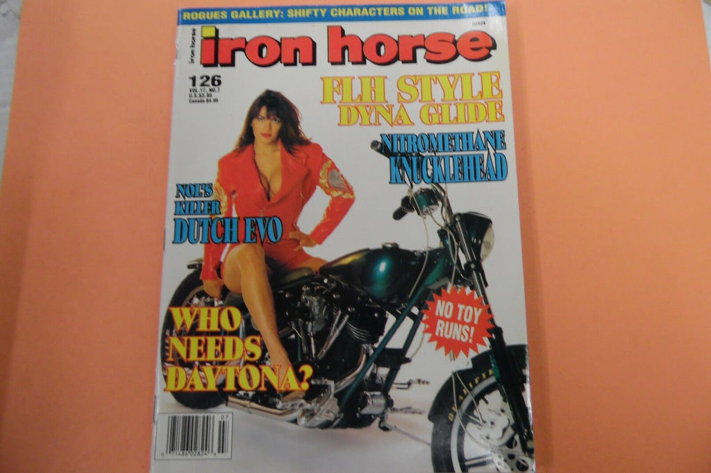 Iron Horse Biker Magazine FLH Style Dyna Glide vol.17 #7 1994 110816lm-ep