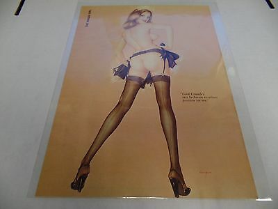 Playboy Magazine Vargas Girl Erotic Art Print 8x11" Maid Nude Lingerie 15V