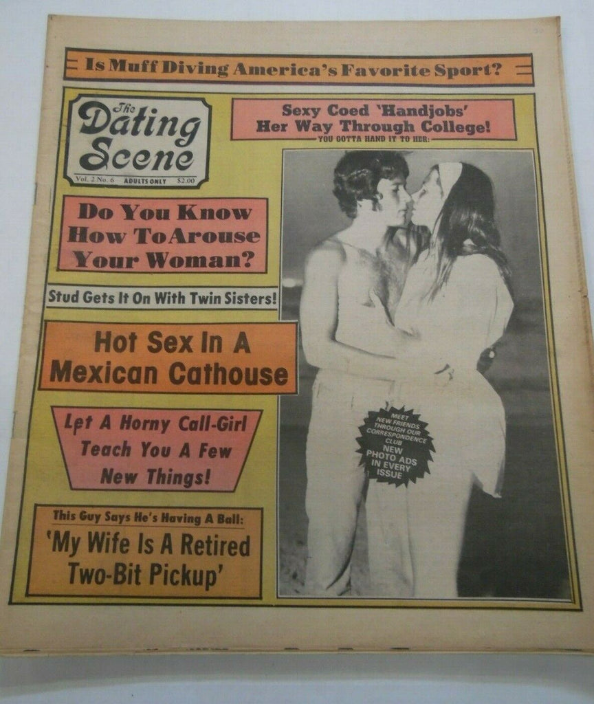 The Dating Scene Newspaper Arouse Your Woman vol.2 #6 1980's 021820lm-ep