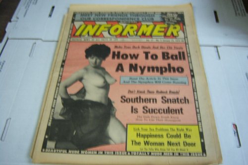 National Informer Adult Magazine"How to Ball a Numpho" Vol.27#3 January 19, 1975