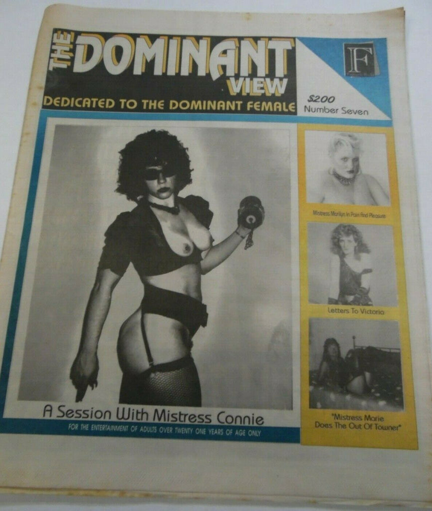 The Dominant View Fetish Newspaper Mistress Connie #7 1991 013020lm-ep