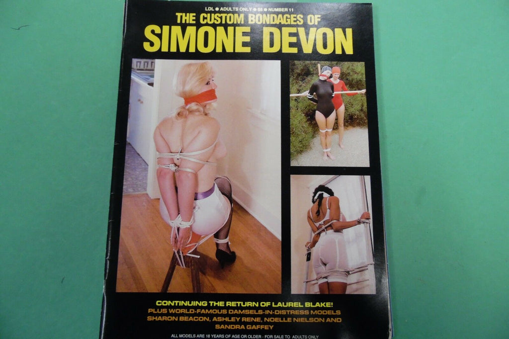 Custom Bondages Of Simone Devon Magazine Laurel Blake #11 1990 102816lm-ep