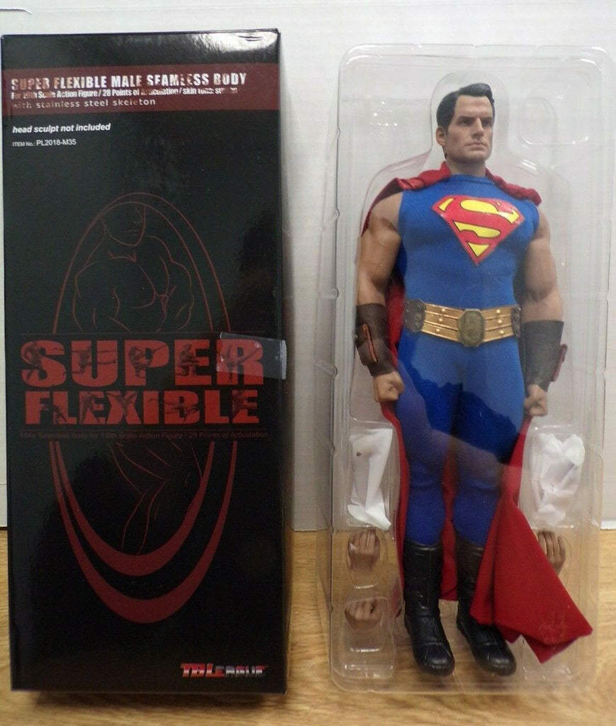 1/6th Scale Custom HCavill Superman with M35 Adult Phicen Male Body