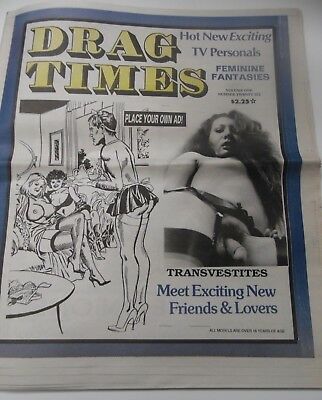 Drag Times Crossdressers Contact Newspaper vol.1 #26 1980's 111318lm-ep