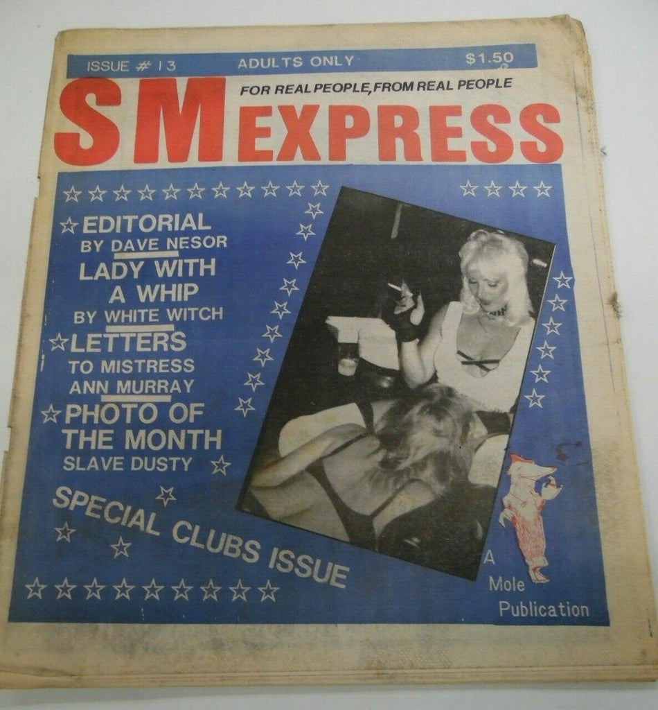 SM Express Fetish Newspaper #13 1980's 122419lm-ep