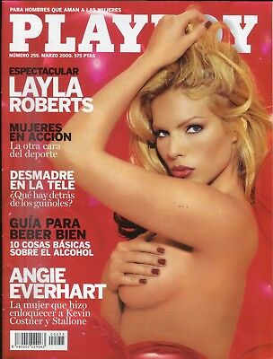 Playboy Spain Magazine Layla Roberts/ Angie Everhart March 2000 061818lm-ep