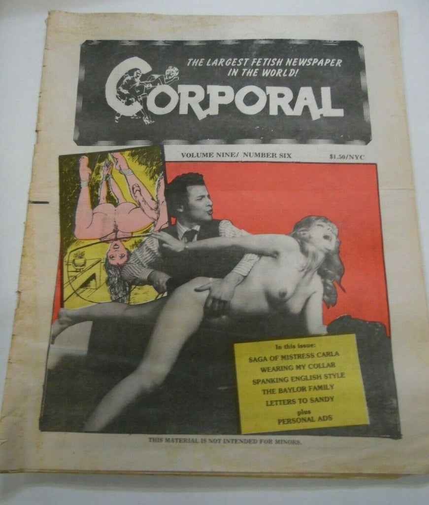 Corporal Fetish Newspaper Mistress Carla vol.9 #6 1986 021820lm-ep
