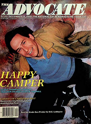 The Advocate Gay Magazine Happy Camper Scott Thompson December 19, 1989